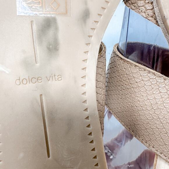 NEW Dolce Vita Perris Leather Double Strap Slide Sandal, Size 6.5, MSRP $100 - Picture 11 of 13